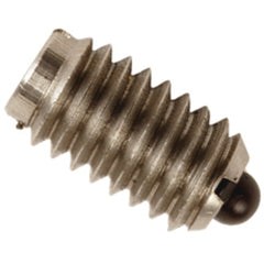 End Force Spring Plunger - 1.5 lbs Initial End Force, 40.75 lbs Final End Force (8–36 Thread) - Apex Tool & Supply
