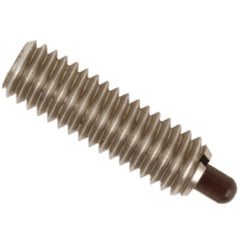 End Force Spring Plunger - 3 lbs Initial End Force, 13 lbs Final End Force (1/4″–20 Thread) - Apex Tool & Supply