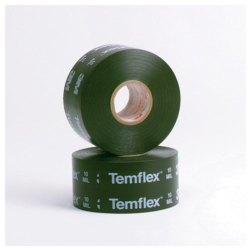 3M Temflex Vinyl Corrosion Protection Tape 1100 2″ × 100 ft Printed Black - Apex Tool & Supply