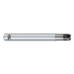 3/16'' Dia. - 2-1/4'' OAL -  1/16'' Radius - EXO Coated CBD - High Feed HP  End Mill - 3 FL - Apex Tool & Supply