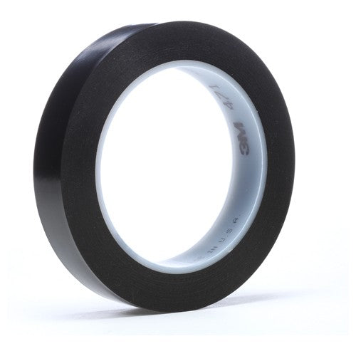 3M Vinyl Tape 471 Black 3/4″ × 36 yd 5.2 mil - Apex Tool & Supply