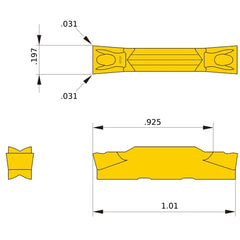 GY2M0500H080N-MM NX2525 GY INSERT