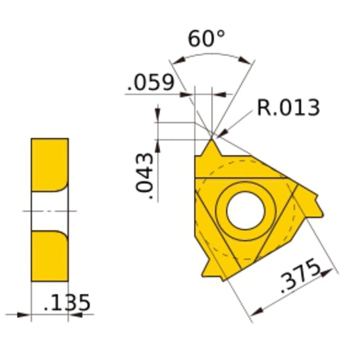 MMT16ER100UN VP10MF INSERT