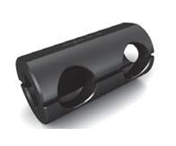 Type L Tool Holder Bushings - Part #  TBL-27-2250 - (OD: 2-3/4") (ID: 2-1/2") (# of Holes: 2 & Hole Size: 1") (Center Hole Distance: 2"   &   End to Center of First Hole: 7/8") (Overall Length: 4-1/2") - Apex Tool & Supply