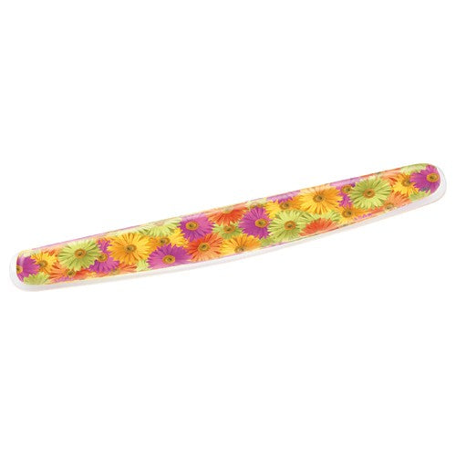 3M Gel Wrist Rest WR308DS Clear Gel Design Compact Size Daisy 2.75″ × 18″ x .75″ - Apex Tool & Supply