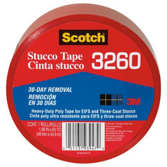 Scotch Stucco Tape 3260-A 1.88″ × 60 yd (48 mm × 54.8 m) Stucco Tape - Apex Tool & Supply