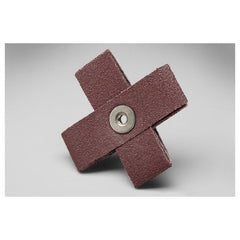3M Cross Pad 341D 3 in × 3 in × 1 in P120 X-weight100 per case - Apex Tool & Supply