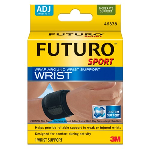 FUTURO Wrist Support Strap 46378ENR Adjustable Black - Apex Tool & Supply