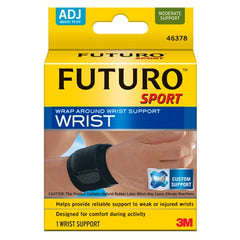 FUTURO Wrist Support Strap 46378ENR Adjustable Black - Apex Tool & Supply