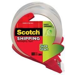 Scotch Sure Start Shipping Packaging Tape with dispenser 3450S-RD 1.88″ × 38.2 yd (48 mm × 35 m) - Apex Tool & Supply