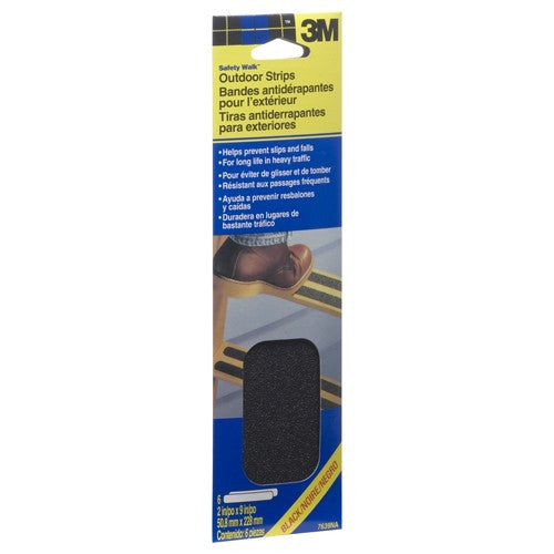 3M Safety-Walk Slip Resistant Tape 610B-T2X9 Black 2″ × 9″ - Apex Tool & Supply