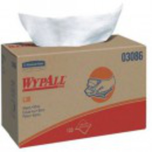 Dry Wipe, WYPALL L30, 9 3/4 in × 10 in, Number of Sheets 120, White - Apex Tool & Supply