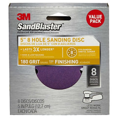 5 in × 8Hole 3M™ SandBlaster™ Sanding D Alt Mfg # 96756 - Apex Tool & Supply