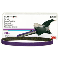 3M Cubitron II File Belt 33440 80+ 10 mm × 330 mm (3/8″ × 13″) - Apex Tool & Supply