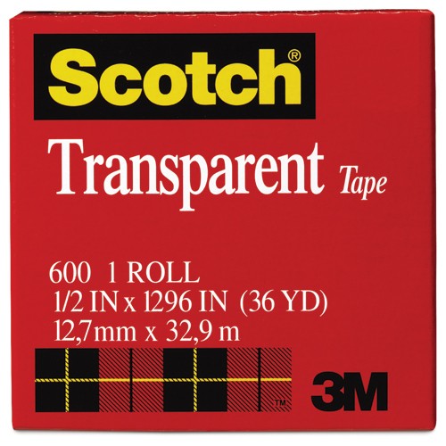‎Scotch Transparent Tape 600-2P34-72 3/4″ × 2592″ (19 mm × 65 8 m) - Apex Tool & Supply