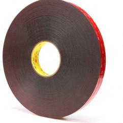 List 5925 1" x 72 yds VHB Acrylic Foam Tape - Black - Apex Tool & Supply