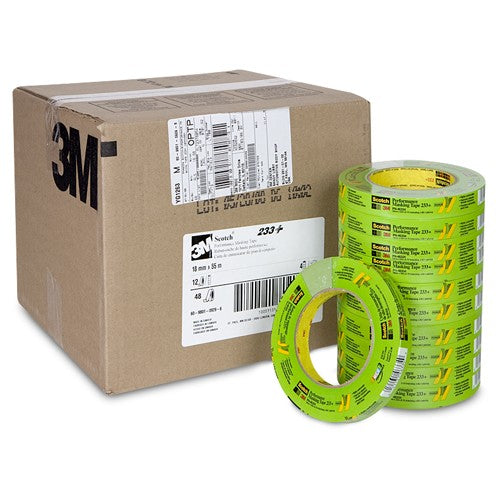 Scotch Performance Masking Tape 233+ 46334 18 mm × 55 m - Apex Tool & Supply