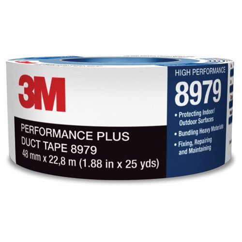 3M Performance Plus Duct Tape 8979 Slate Blue 24 mm × 54.8 m 12.1mil - Apex Tool & Supply