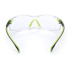 3M Solus 1000-Series Safety Glasses S1201SGAF Green/Black Clear Scotchgard Anti-Fog Lens - Apex Tool & Supply