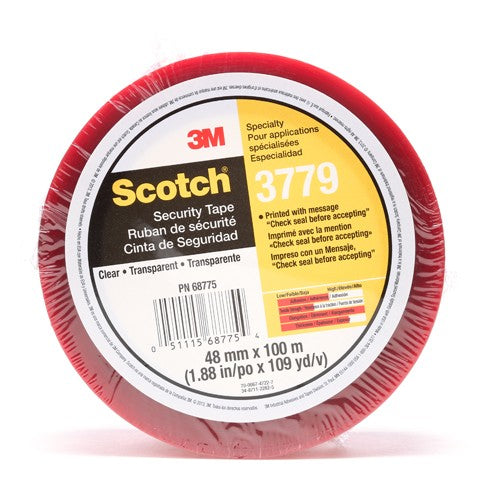 Scotch Security Message Box Sealing Tape 3779 Clear 48 mm × 100 m - Apex Tool & Supply