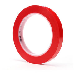 3M Vinyl Tape 471 Red 1/2″ × 36 yd 5.2 mil - Apex Tool & Supply
